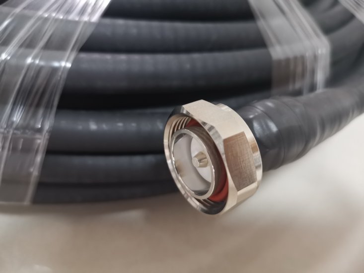 30 meters 1∕2＂50-12 coaxial cable with L29 DIN + L29 DIN connector - Click Image to Close