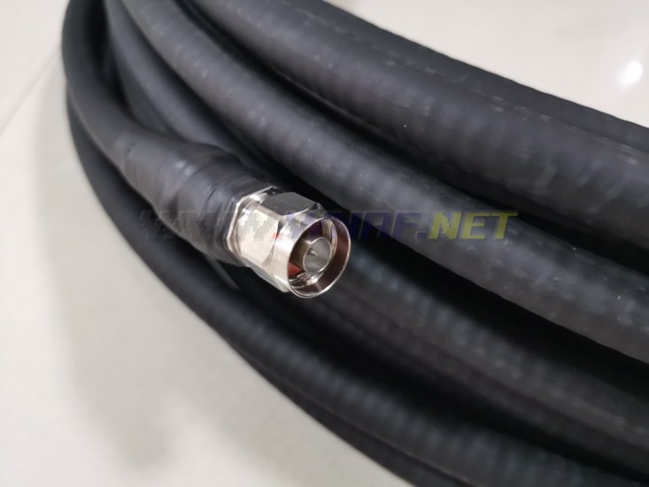 20 meters 1∕2＂50-12 coaxial cable with L16 NJ+NJ connector - Click Image to Close